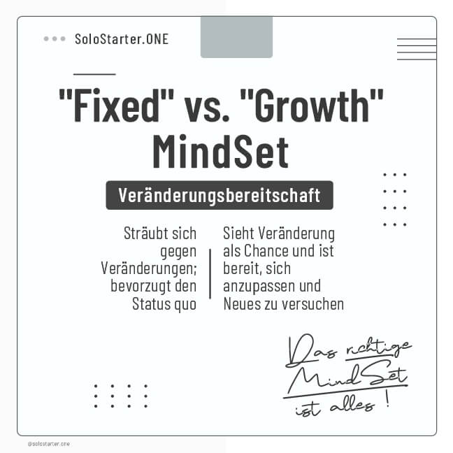 "Fixed" vs. "Growth-MindSet" | Veränderungsbereitschaft